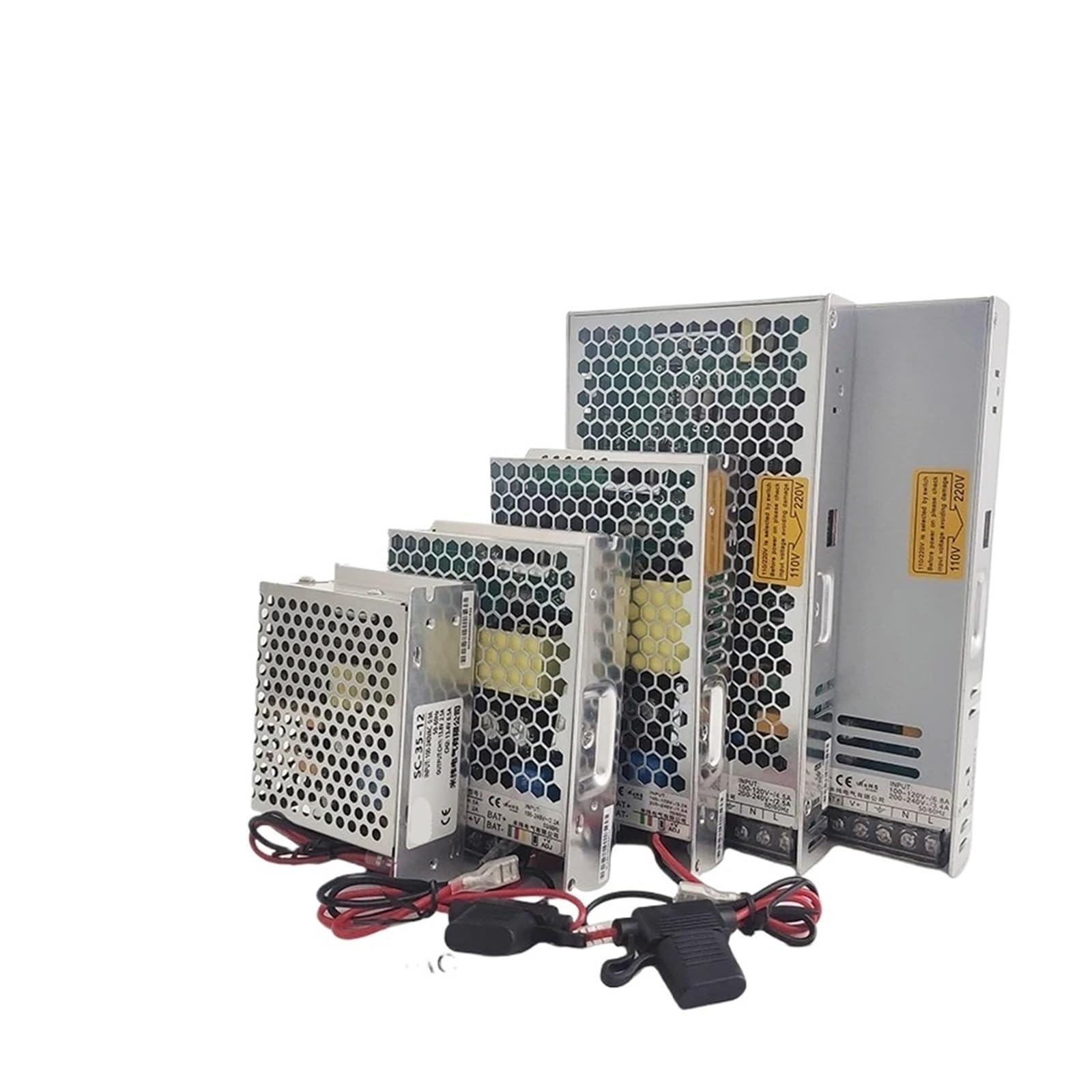 Ładowarka do akumulatorów z przełączanym zasilaczem 35 W, 60 W, 100 W, 120 W, 150 W, 180 W, 250 W, 350 W, 110/220 V AC/DC, 12 V, 24 V (12 V_250 W)