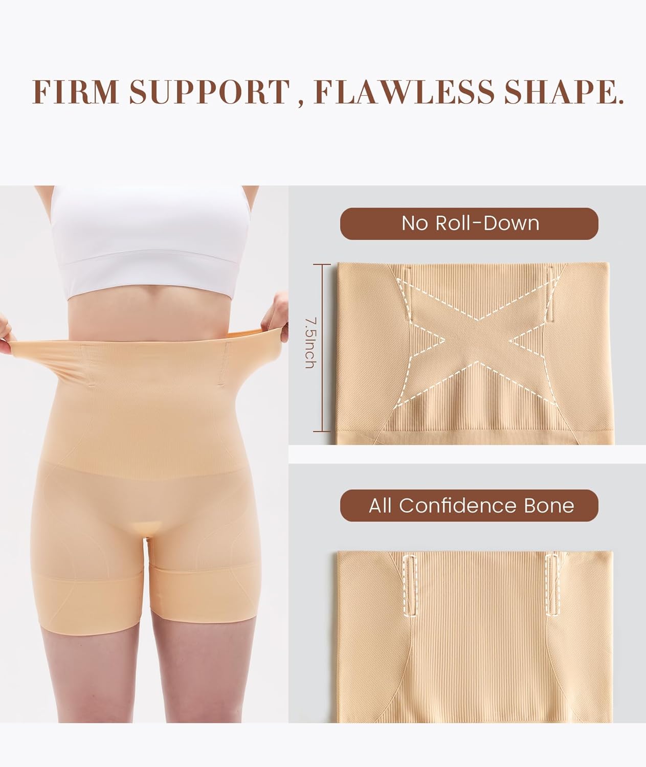 Tummy Control Shapewear for Women,Seamless High Waist Underwear, Faja Body Shaper Panties, Thigh Slimming Shorts - Image 5