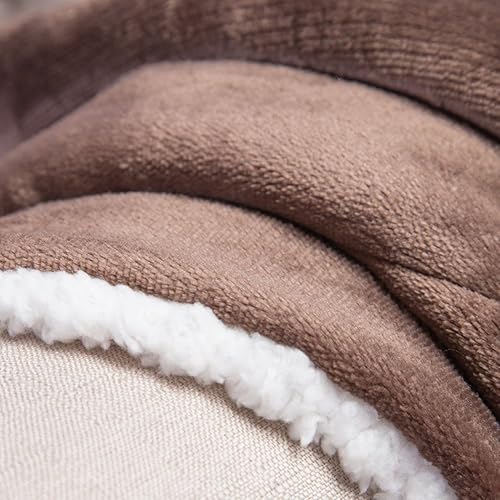 Miniatura 10 de HOLY HOME Manta Sherpa de forro polar bereber de lana de cordero, manta de regalo, peso más ligero, 50 x 60 pulgadas, azul marino