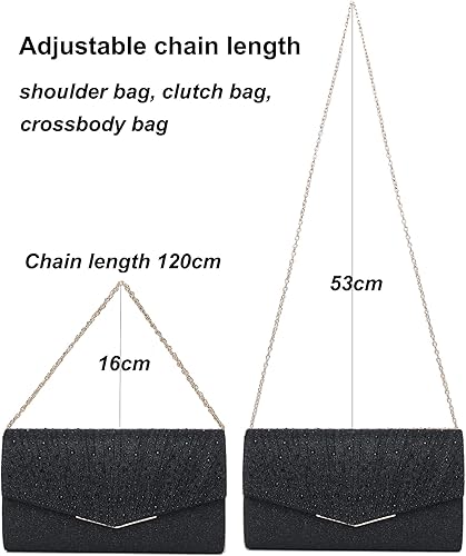 Miniatura 6 de Bolsos de mano con diamantes de imitación para mujer, monederos y bolsos formales, bodas, fiestas, bailes, bolsas de dinero, regalo de Navidad