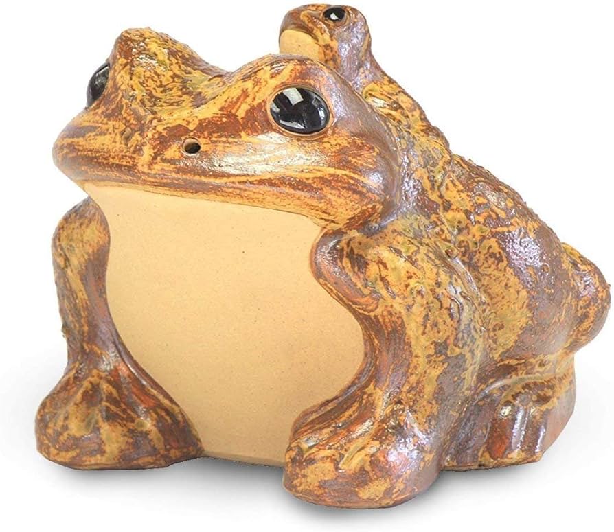 Amazon.co.jp: 敬老の日 プレゼント 信楽焼 かえる 置物 L82-34 陶器