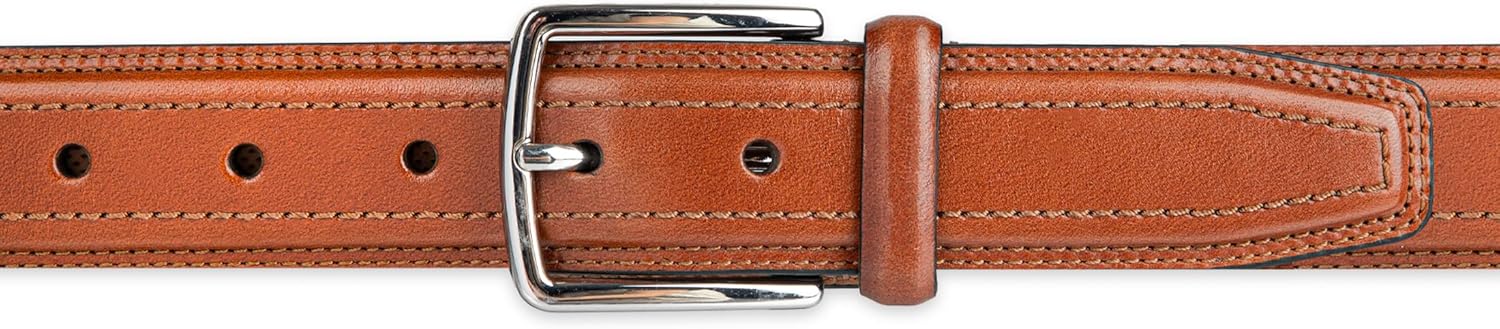 Cole Haan Men’s Leather Dress Belt – Polished Brown, Tan, or Cognac for Work or Formal Wear - Image 4