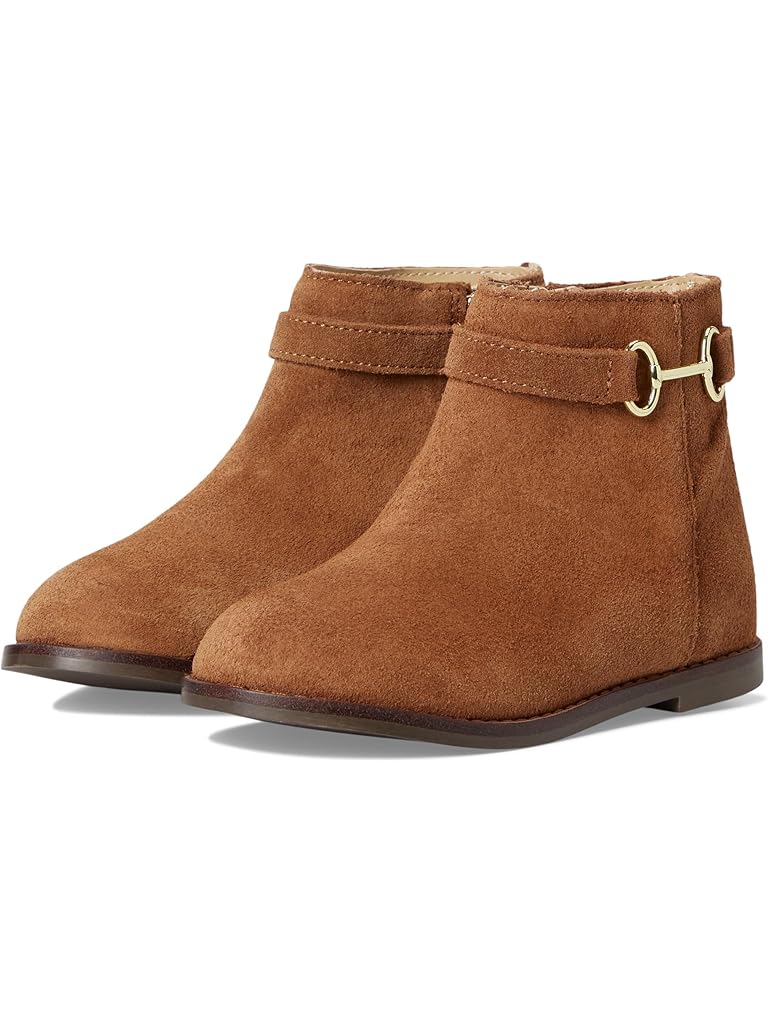 Black Janie and Jack Faux Suede Bootie (Toddler/Little Kid/Big Kid)