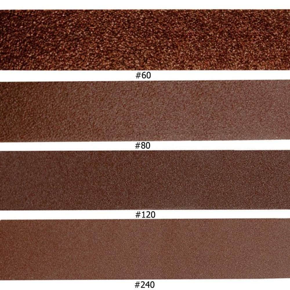 5pcs 75x533mm Bandes abrasives abrasives 3quot;x21quot; Papier abrasif 60 80 120 240 Grain Oxyde d'aluminium Accessoires pour le travail du bois, Grain 120,75x533mm