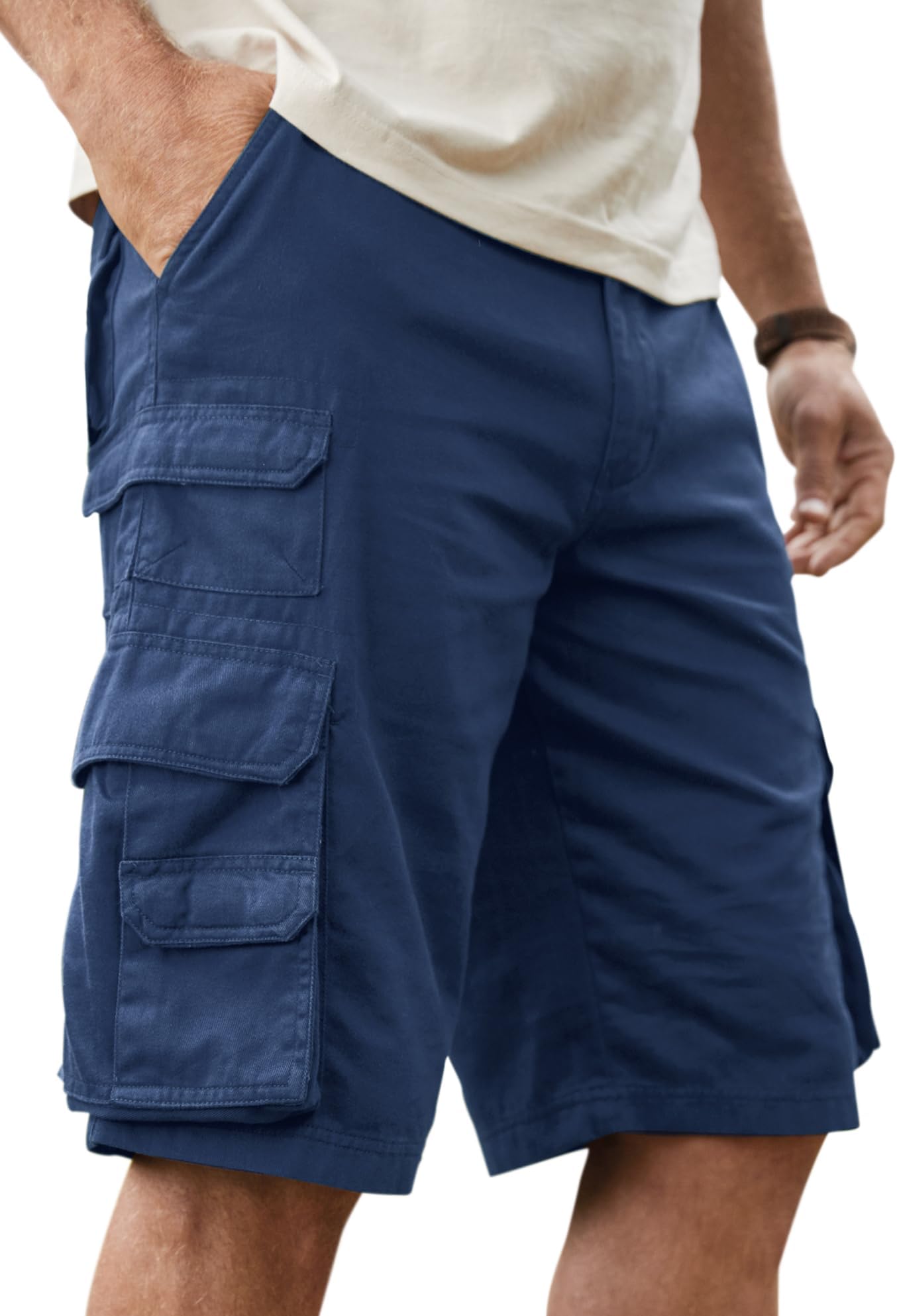 by Kingsize Men's Big & Tall Ranger Stacked Cargo 12 Pocket Short