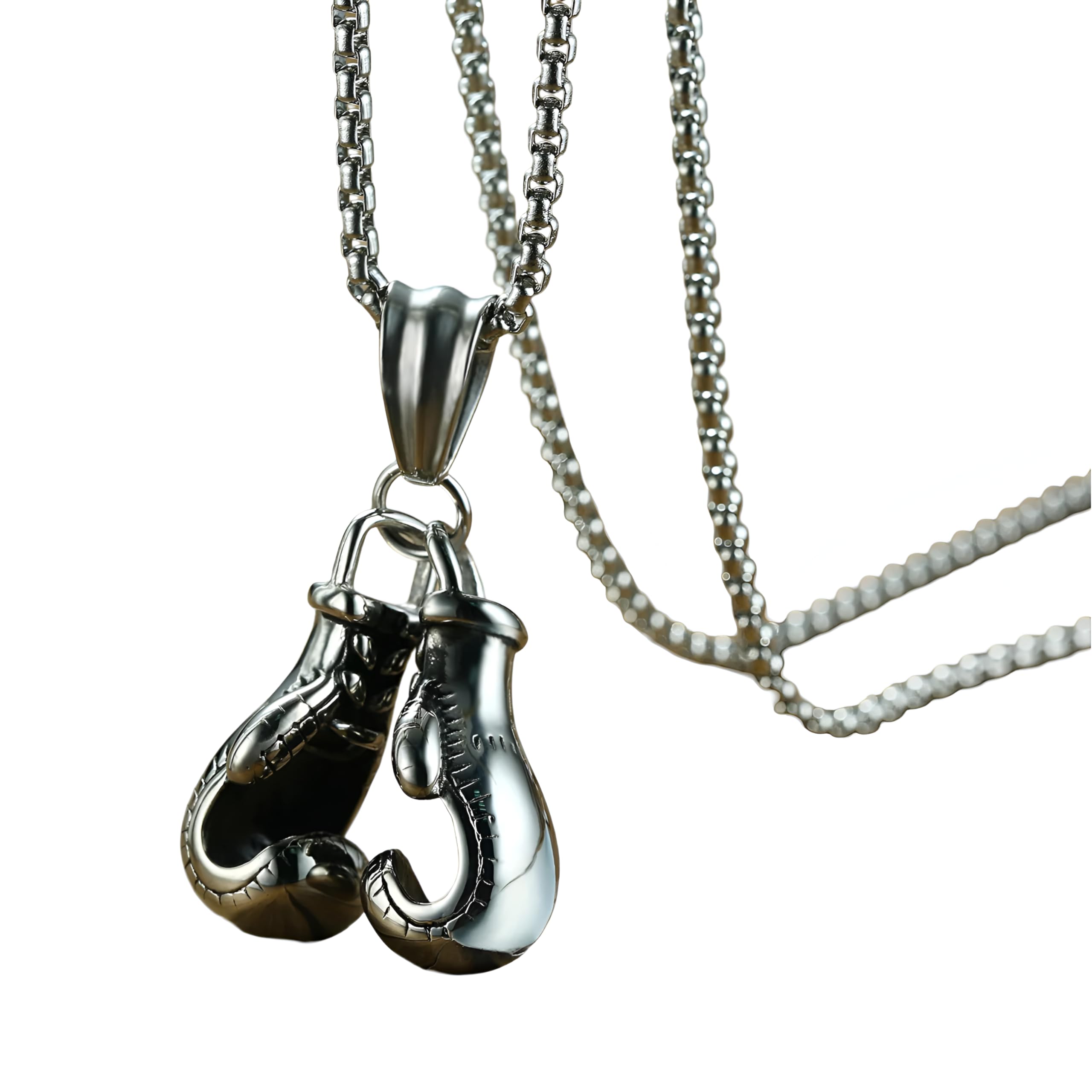Collier anti ternissement rock argent 925 style DJ punk - 8