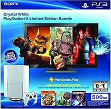 Sony PS3 500GB Classic White Instant Game Bundle - juegos de PC (PlayStation 3, 256 MB, XDR, 500 GB, 10, 100, 1000 Mbit/s, 802.11b, 802.11g) Color blanco