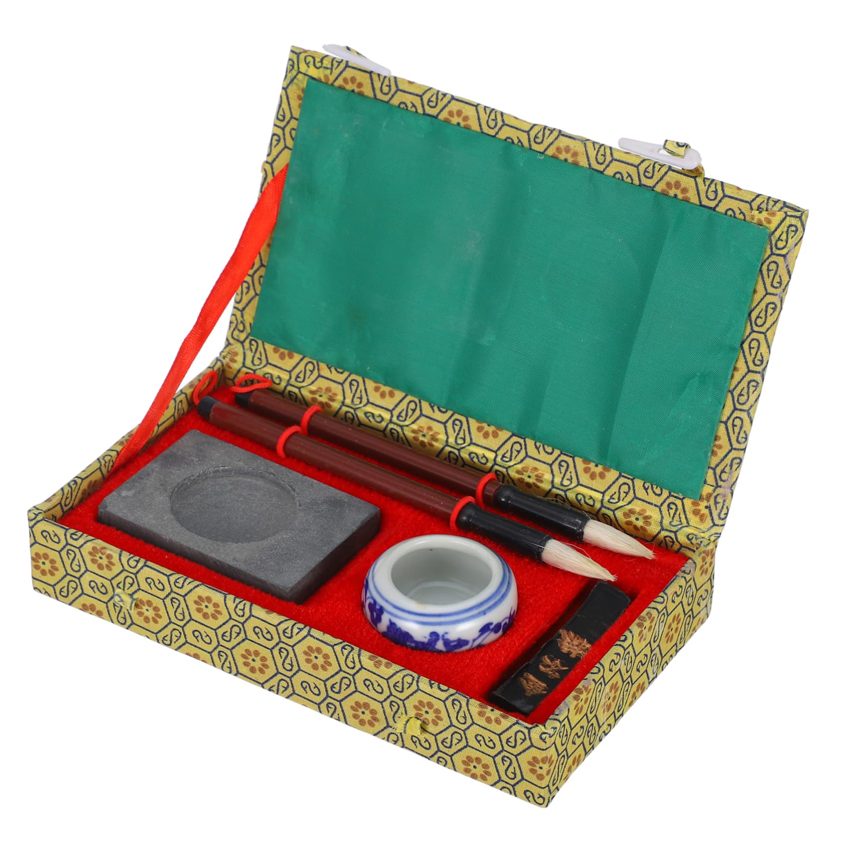 Tofficu Set Di Pennelli Calligrafici Cinesi Per Principianti, Include Pennello, Inchiostro, Pietra, Ciotola, Perfetto Per Pittura E Scrittura, Regalo Educativo