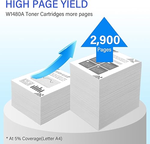 Vista 3 de USUPERINK - Cartucho de tóner compatible con 148A para HP W1480A 148A, cartucho de tóner para impresora Laser Jet Pro 4001dw 4001dn 4001n, MFP