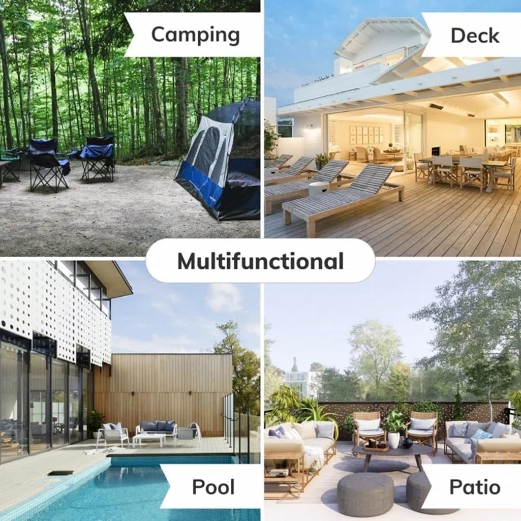 Green Monstera Tropical Plants Leaves Print Indoor Outdoor Round Area Rug 6ft Waterproof Spring Summer Outside Rug for Backyard Garden Patio Deck Balcony Porch RV Camping Floor Carpet