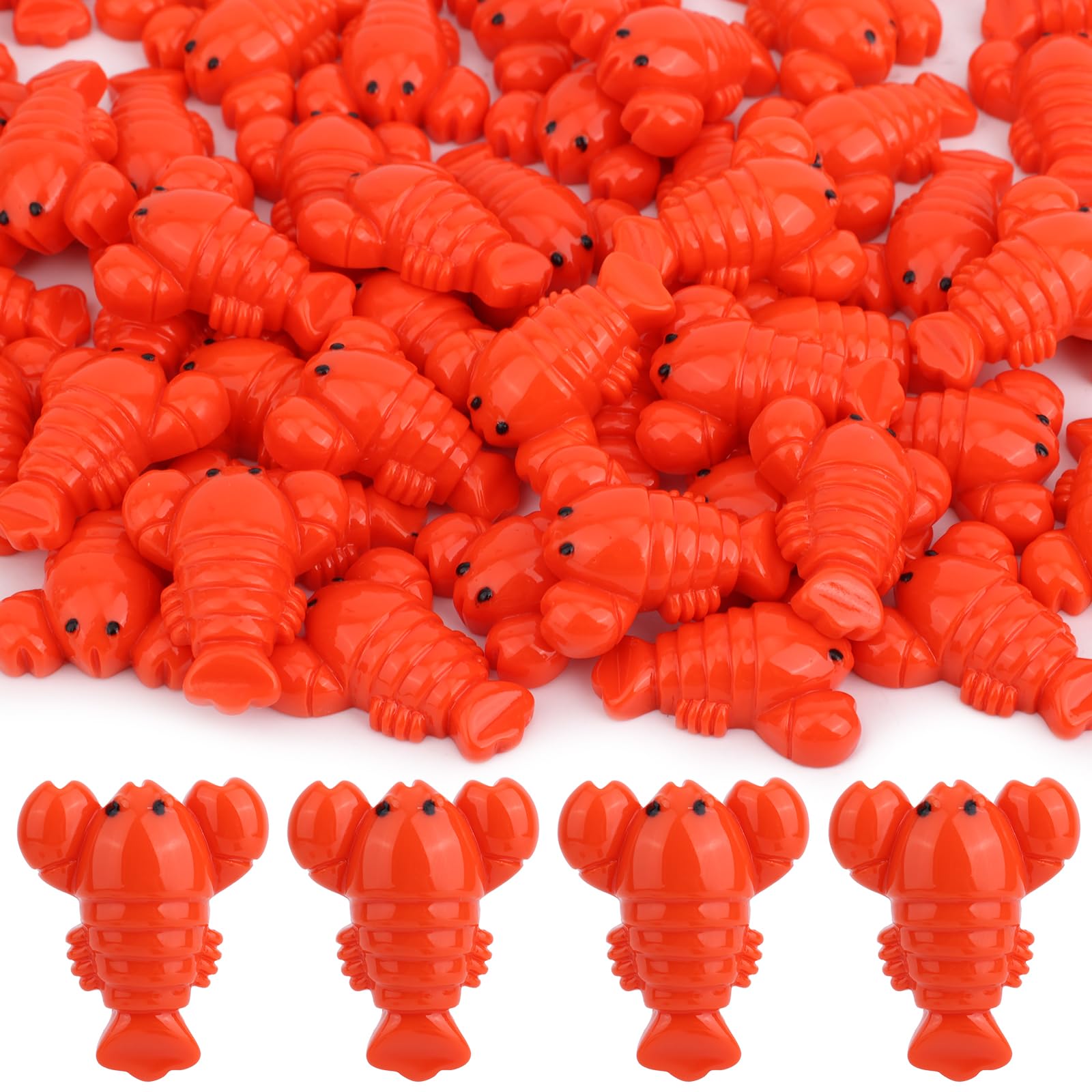Goktvai 50pcs Mini Resin Lobster Toys