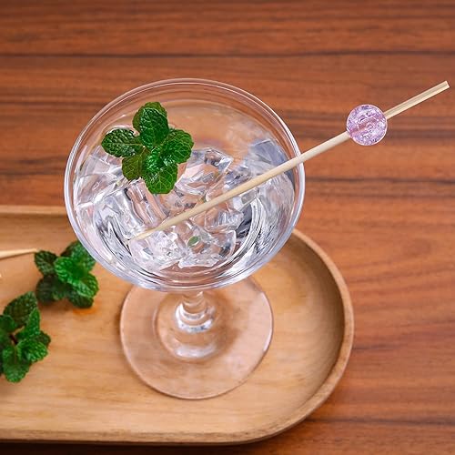 Miniatura 2 de 200 piezas de palillos de cóctel, palillos de dientes de 4.7 pulgadas para aperitivos, brochetas de bambú para cóctel y bebidas, postres,