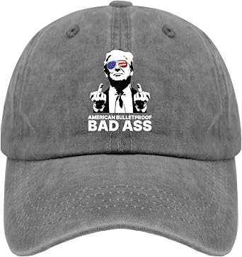 American Bulletproof Bad Asss Hat Women Funny Mesh Hat for Fall