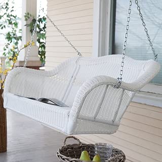Coral Coast Casco Bay Resin Wicker Porch Swing - coolthings.us