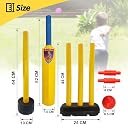 FunBlast Cricket Set with Bat, Stumps & Ball, Sports Games for Kids 3+ Years Bat Ball Set - Best Birthday Return Gifts for Kids - Multicolor gallery image