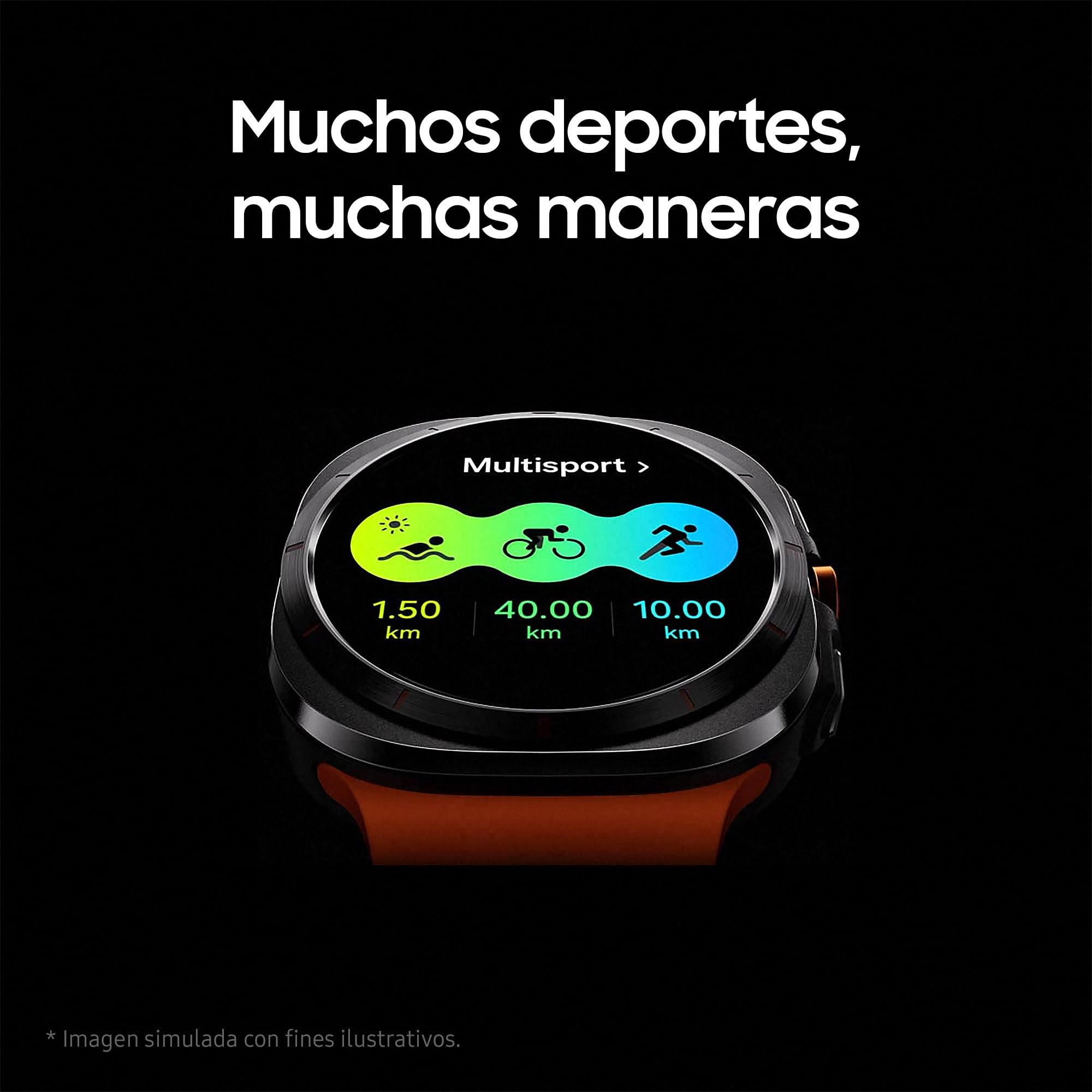 Samsung Galaxy Watch Ultra LTE 47mm + Cargador - Smartwatch, Control de Salud, Seguimiento Deportivo, naranja (Versión Española)