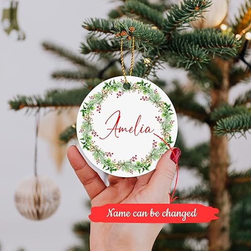 Vista 70 de BigTees Adorno de dinosaurio de Navidad 2023, adornos de Navidad personalizados, adornos de nombre de dinosaurio personalizados, decoración