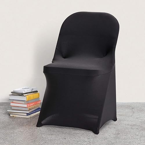 Miniatura 7 de Funda de silla Peomeise plegable, de elastano elástico para bodas, fiestas, banquetes, eventos
