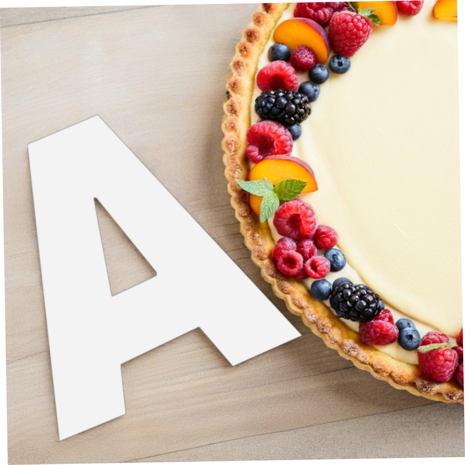Stencil per Torte Riutilizzabile Lettere e Numeri 37 Pezzi in Pet Antiaderente Fai da Te per Decorazioni Dolci a Casa
