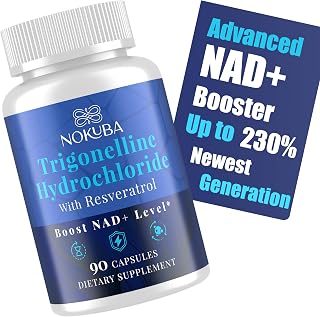 NAD Supplement - NMNH Alternative with Trigonelline HCL 500mg & Resveratrol - NAD+ Precursors Plant Extraction - Support Cellular Energy & Healthy Aging & Brain for Women & Men - 90 Capsules