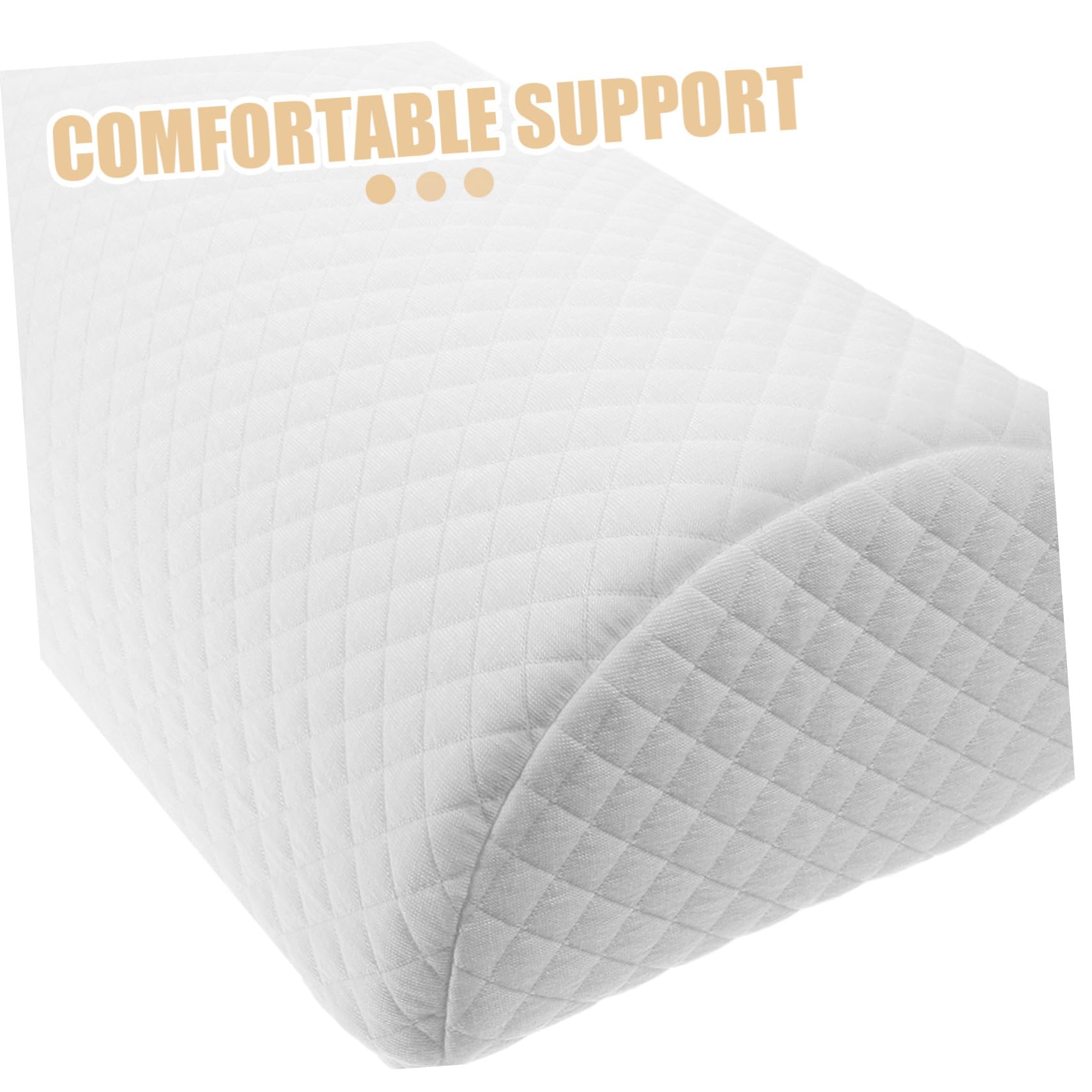 Almohada de Media Luna Viscoelástica 40x20x10 Cm Soporte Ergonómico para Piernas y Espalda 3D Aire para Casa Oficina y Automóvil