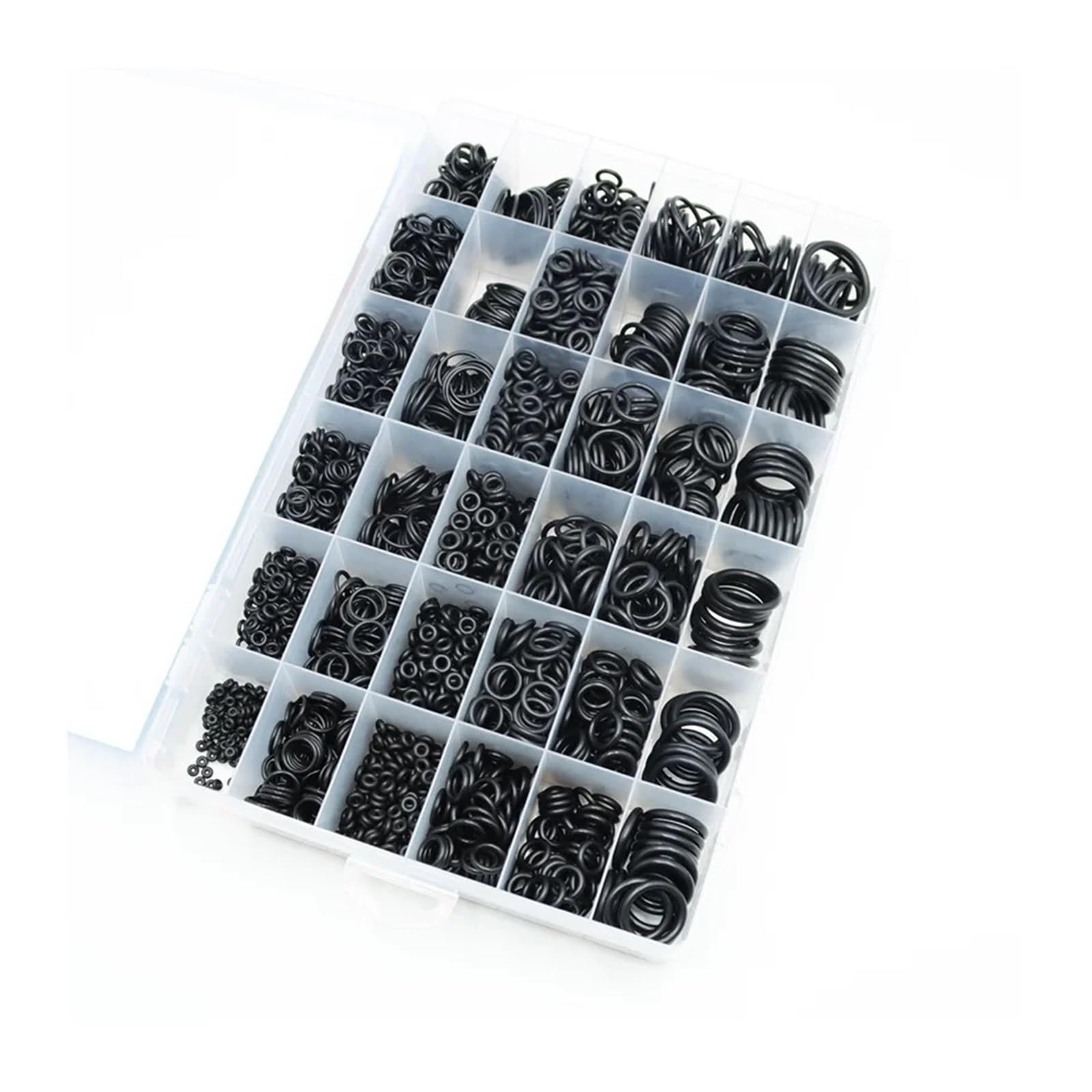 Arandela de sellado junta tórica caucho CS1.0-4.0mm, NBR negra, fontanería, kit juntas tóricas resistentes al aceite for aire acondicionado coche(3230pcs)