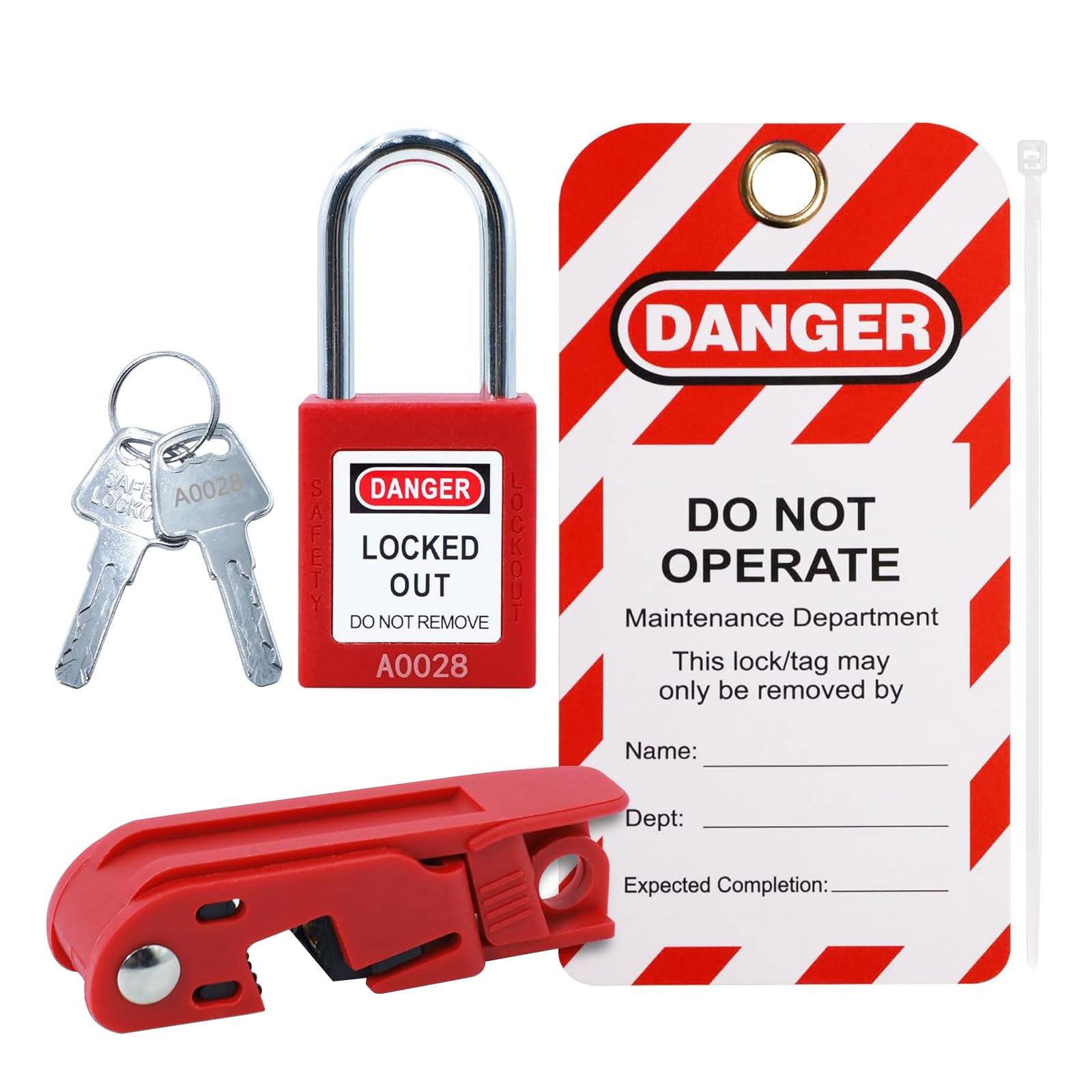 Kalttoy Multicolor Duty Insulated Circuits Breaker Lockout, High-Strength Bend-Resistant Design For Equipment Maintenance High Temperatures Resistant Breaker