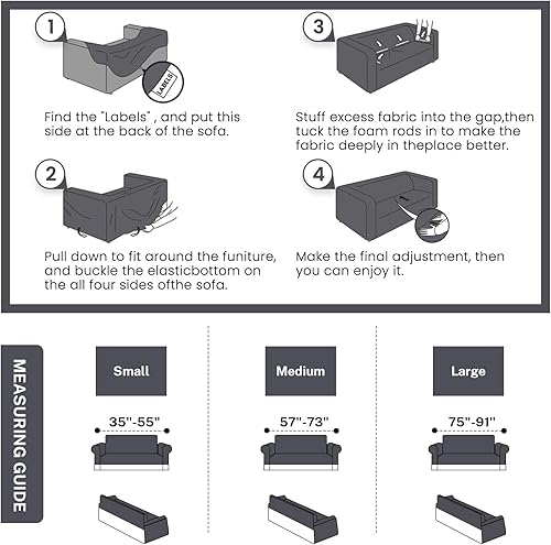 Miniatura 3 de WONGS BEDDING Funda de terciopelo elástico para sofá, funda acolchada con falda, apta para mascotas, duradera, lavable, elástica, de fácil ajuste,