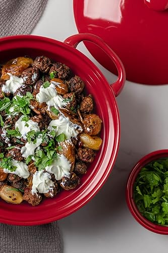 Miniatura 5 de FE Ramekins, juego de 6 onzas de ramekin en relieve de encaje, apto para horno, Creme Brulee, plato de cerámica para hornear postres y pasteles