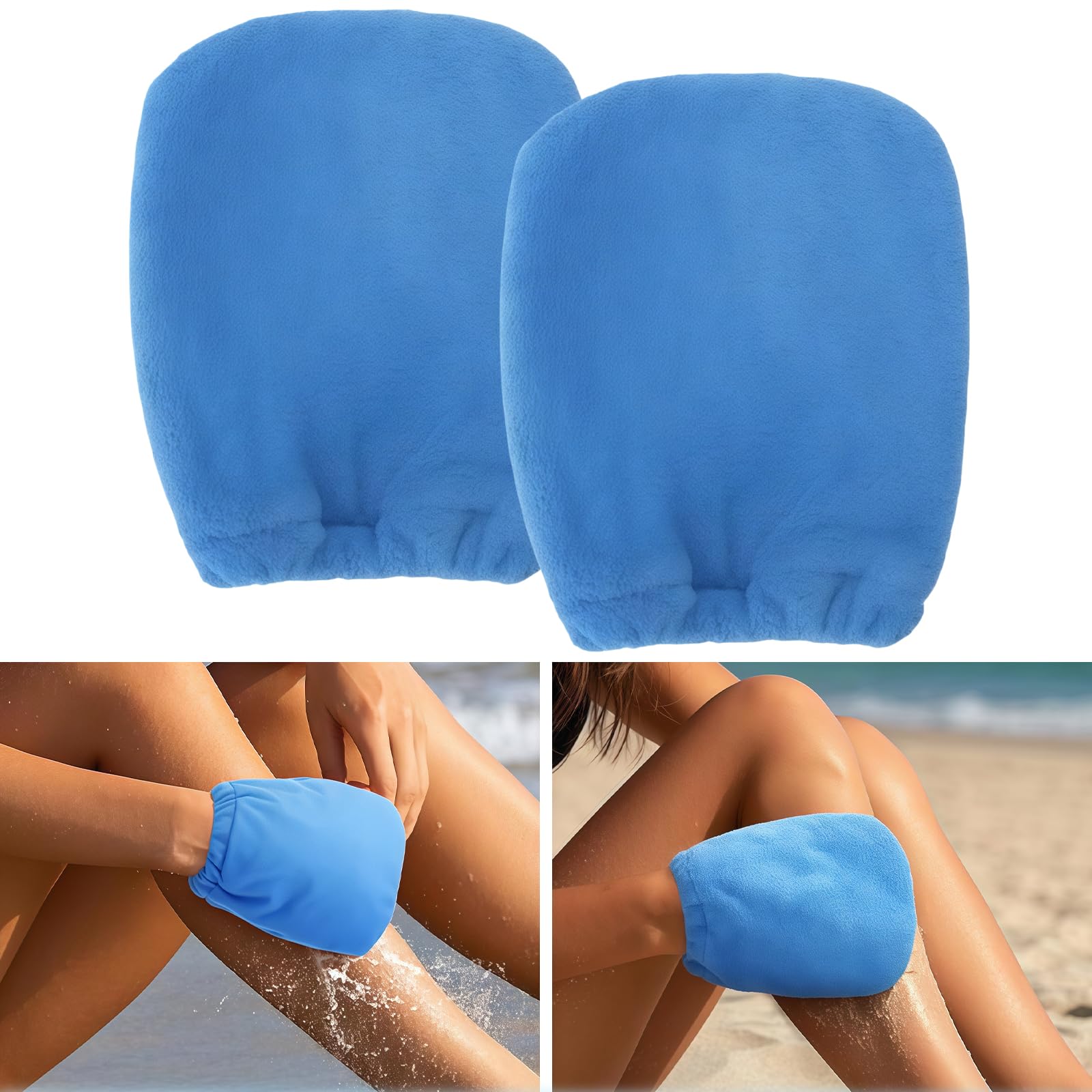 Yamobi Removedor de Arena para Playa Guantes Limpieza Corporal Bolsa Eliminación 2 Unidades