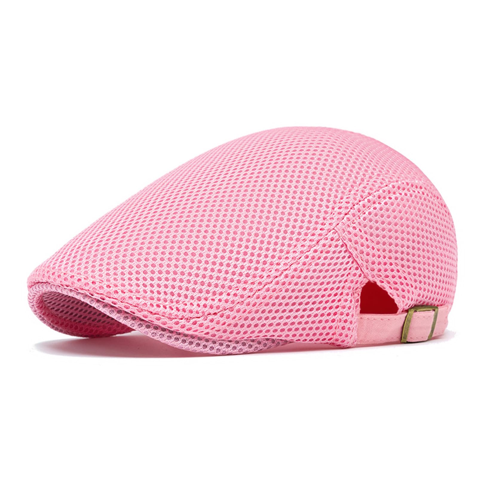 meioro Mens Breathable Mesh Summer Hat Adjustable Flat Cap Newsboy Beret Ivy Cap Irish Cabbie Fishing Hats