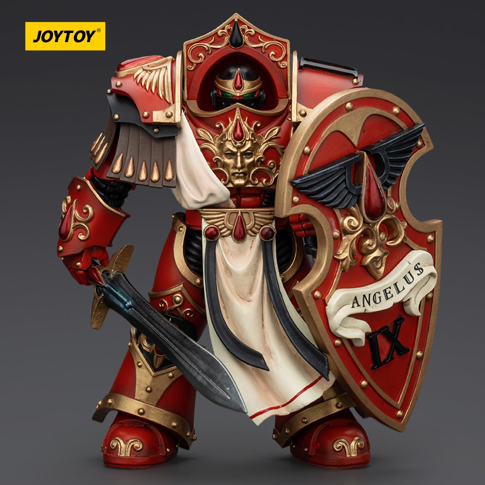 JOYTOY Warhammer 40k Blood Angels, 1/18 Blood Angels Crimson Paladins Squad Crimson Paladin 3 Action Figure Collect Model - Image 2