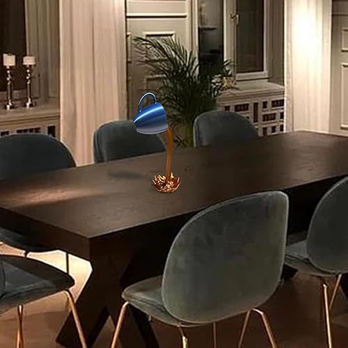 Miniatura 4 de Tazas de café flotantes, taza de café de resina, escultura divertida para verter salpicaduras, decoración de broma mágica flotante, accesorios de