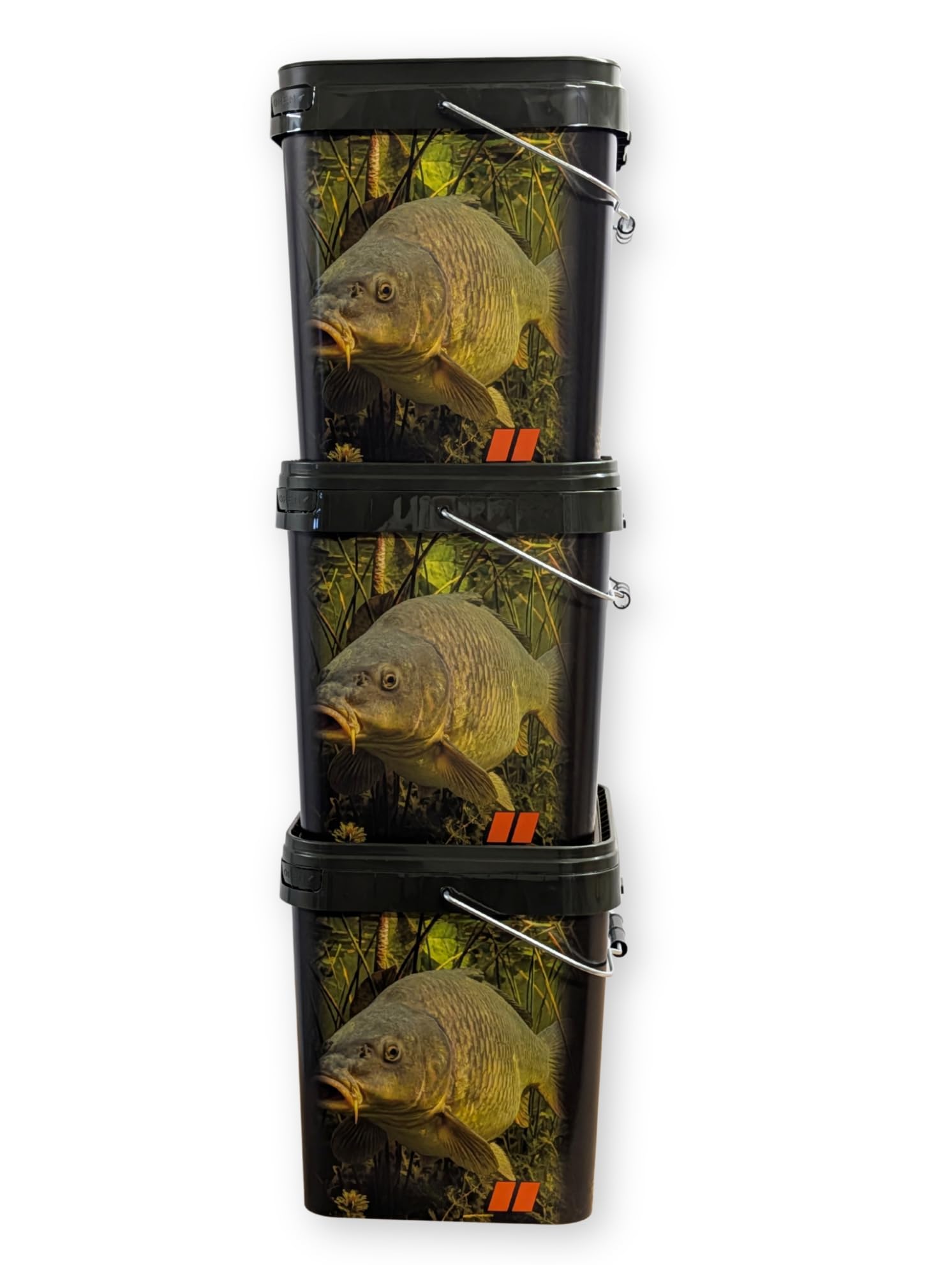Tandem Baits Seaux de Pêche Carpe avec Couvercle 17l