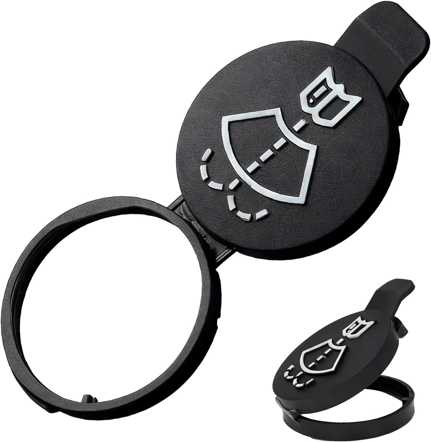 Leak-Proof Windshield Washer Fluid Cap, Windshield Washer Reservoir Cap Replacement for GMC Chevrolet Buick Cadillac, OE# 13227300 19172571 12767700 12788573