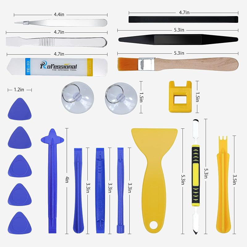 RealPlus 30 részes mini mágneses csavarhúzó készlet - 8 Torx, 16 feszítőszerszám, mágnesező eszköz - Telefonokhoz, tabletekhez, órákhoz, PS4
