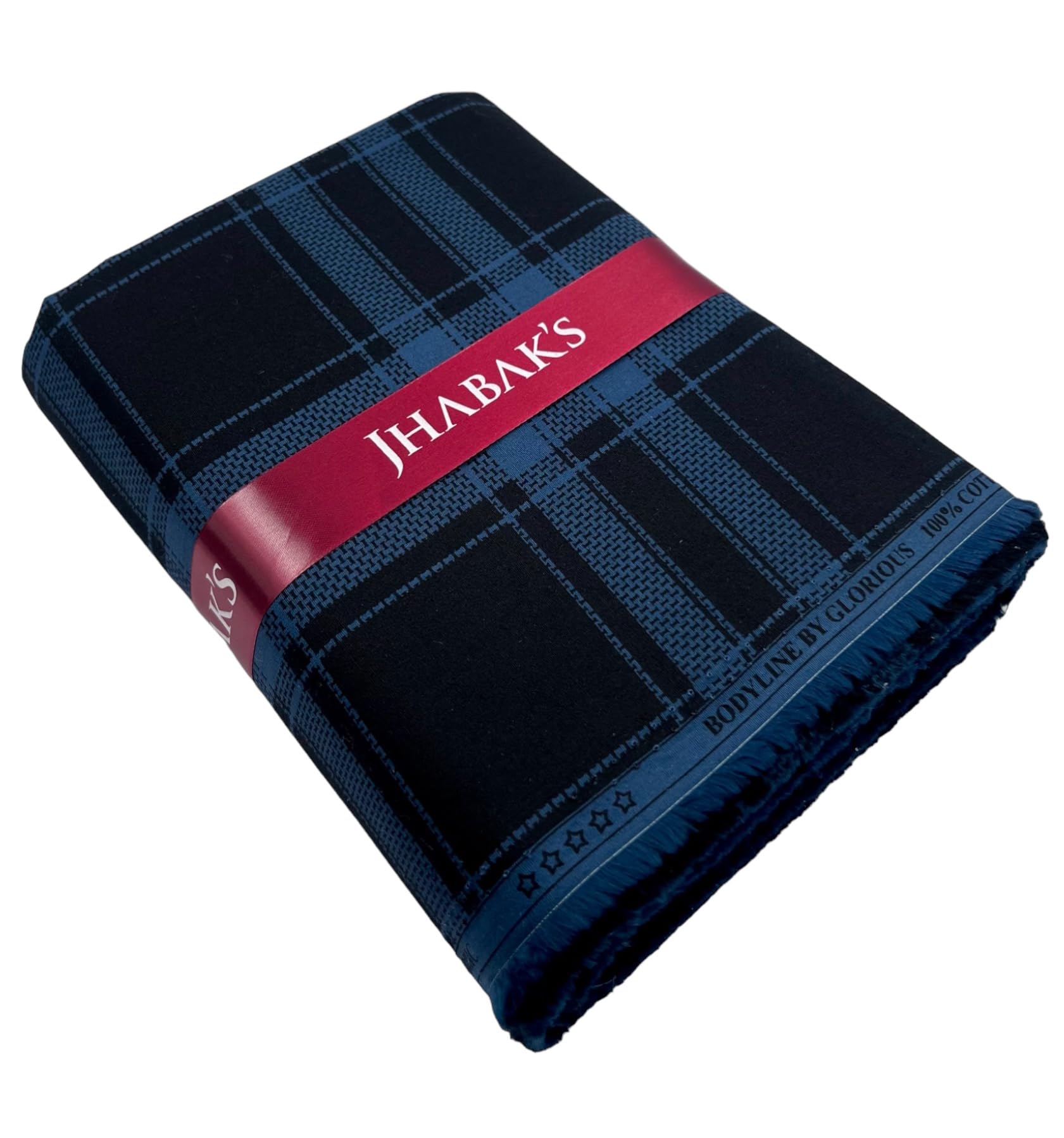 Unstitched 100% Pure Cotton Checks Shirt Fabric - 1.60m Shirt Piece - 2.10m Kurta Piece-image-24