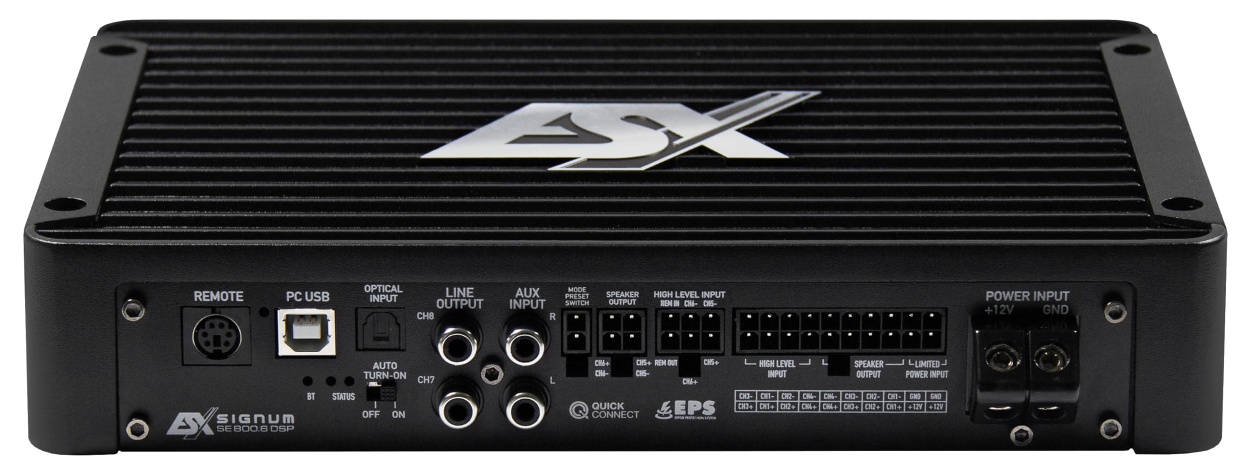 ESX SE800.6DSP: amplificatore audio DSP per auto a 6 canali con processore audio a 8 canali e potenza 900 W della serie SIGNUM