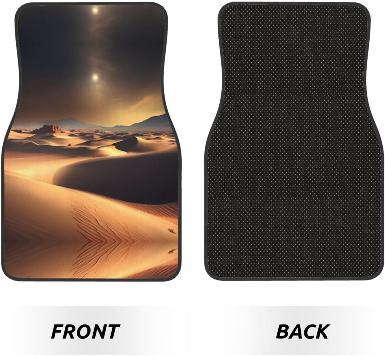 Sahara Desert Patterned car mats 4-piece set | For cars/SUVs/trucks | Firm fit without displacement