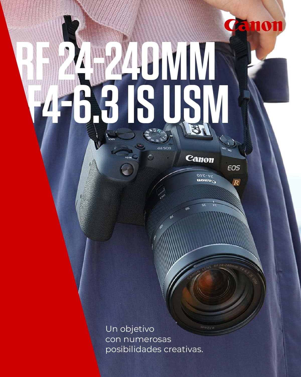 Canon Objetivo RF 24-240mm F4-6.3 IS USM - Lente Teleobjetivo y Gran Angular Zoom 10x para Naturaleza, Paisajes y Ciudad | Compatible Sistema EOS R
