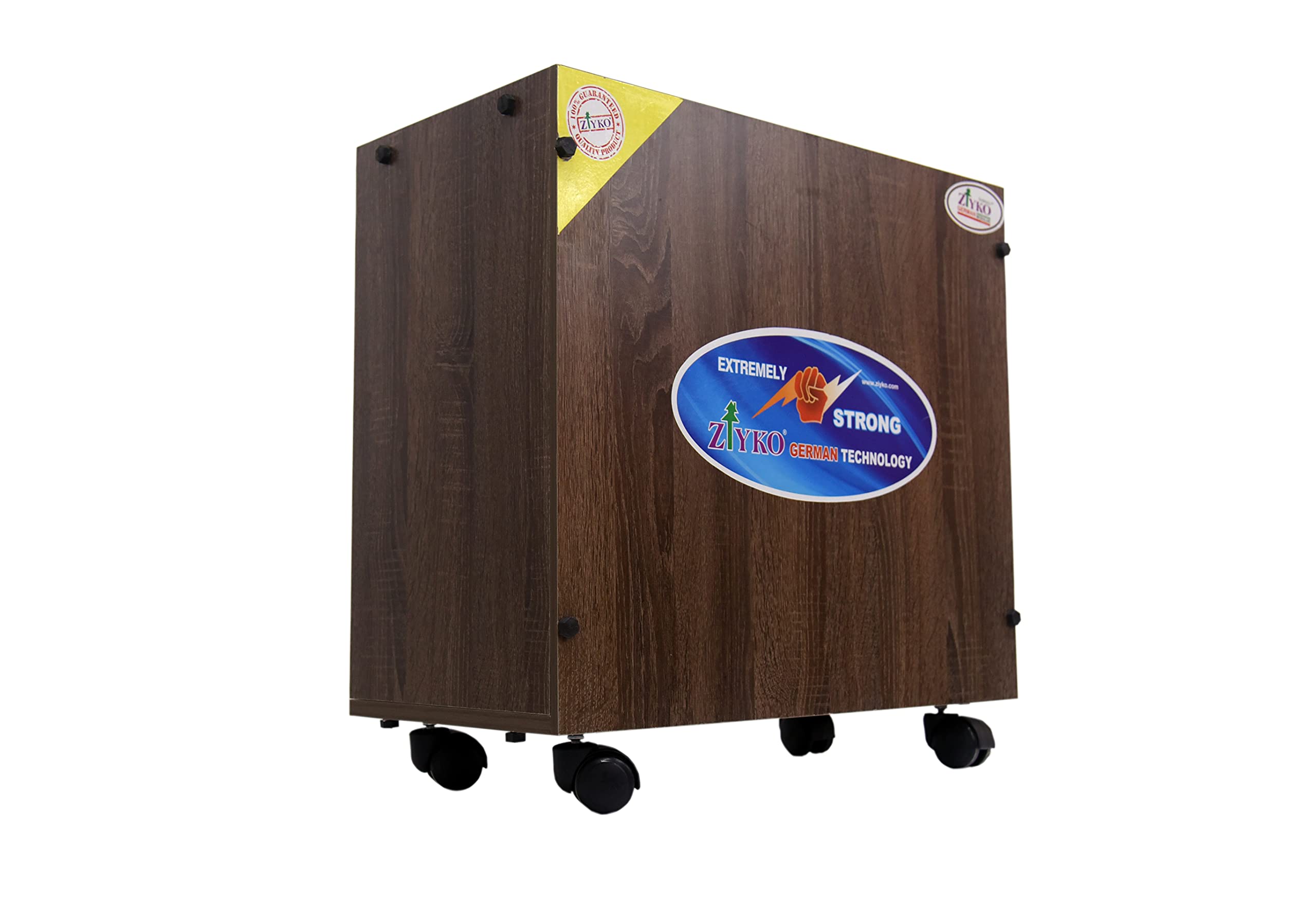 Buy ZIYKO Wooden Battery Trolley with Battery Tray Inverter Battery