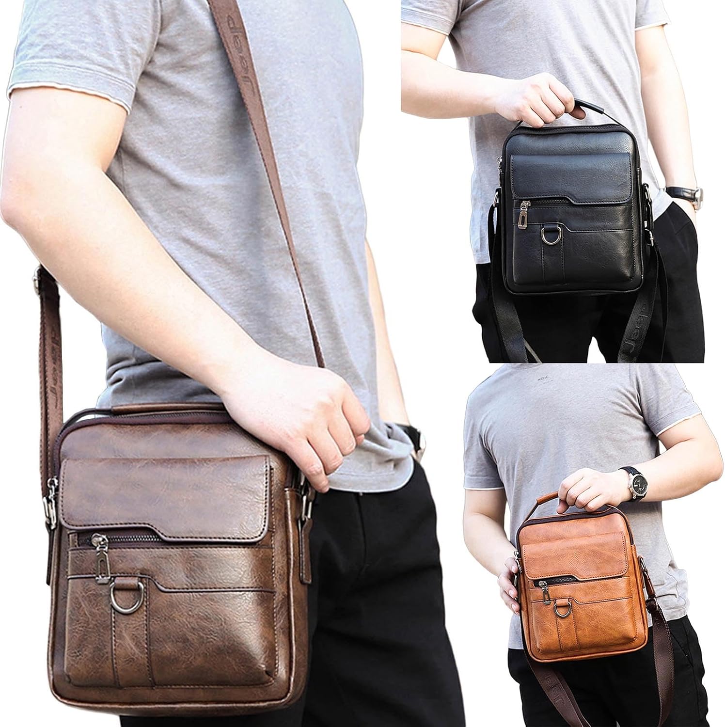 Bags Crossbody Bag Business Bag for Travel Leather Pack