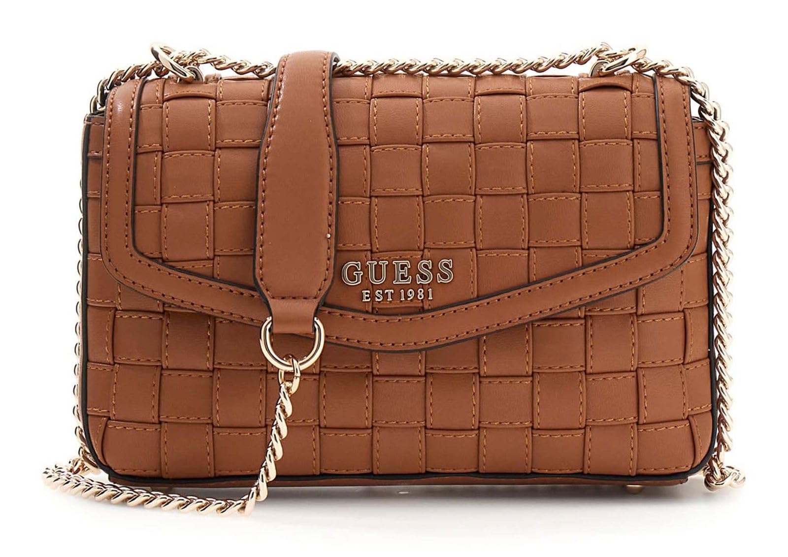Sac xbody GUESS Sandy convertible à rabat caramel brun pour libérer vos mouvements - 4