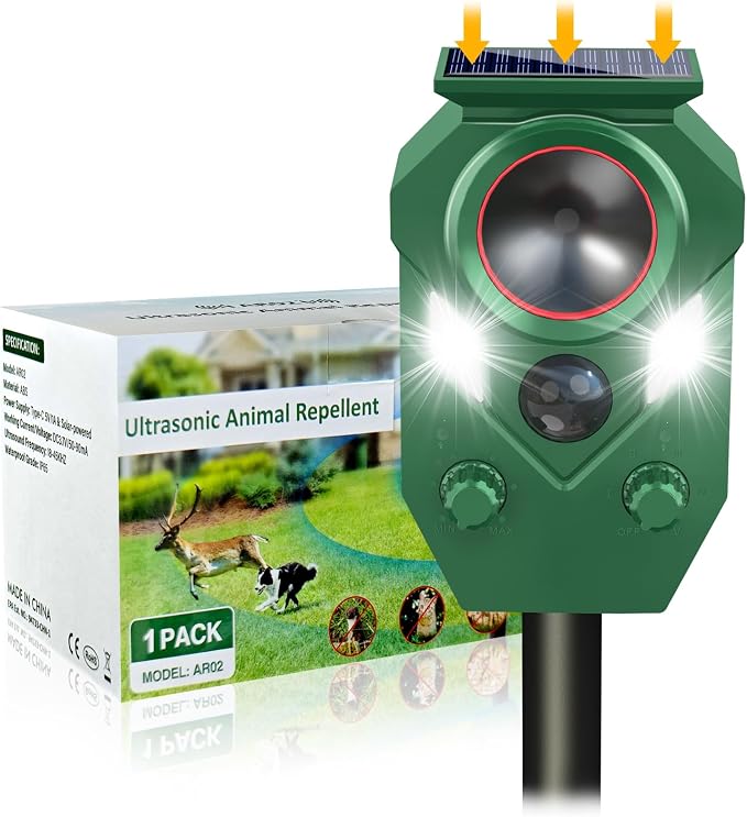 OTSEZE Solar Animal Repellent Review: Ultrasonic Pest Control for Any Yard