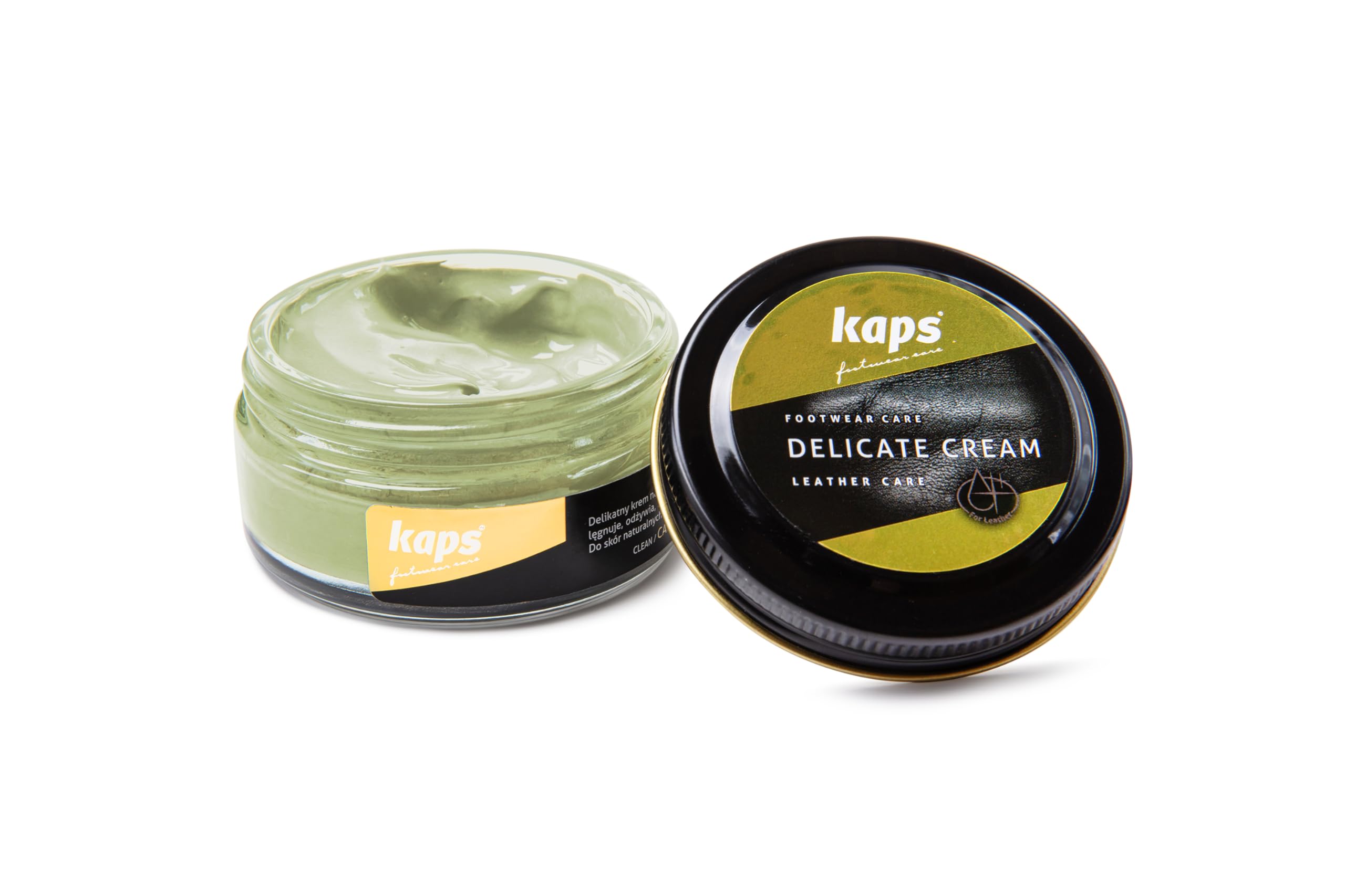 Kaps Leather Shoe Cream - Shoe Care Polish and Colour Conditioner | Refreshes Appearance | For Boots, Handbags, Furniture | Intensive Leather Care and Nourishing | 70 + Shades 50ml — view 62