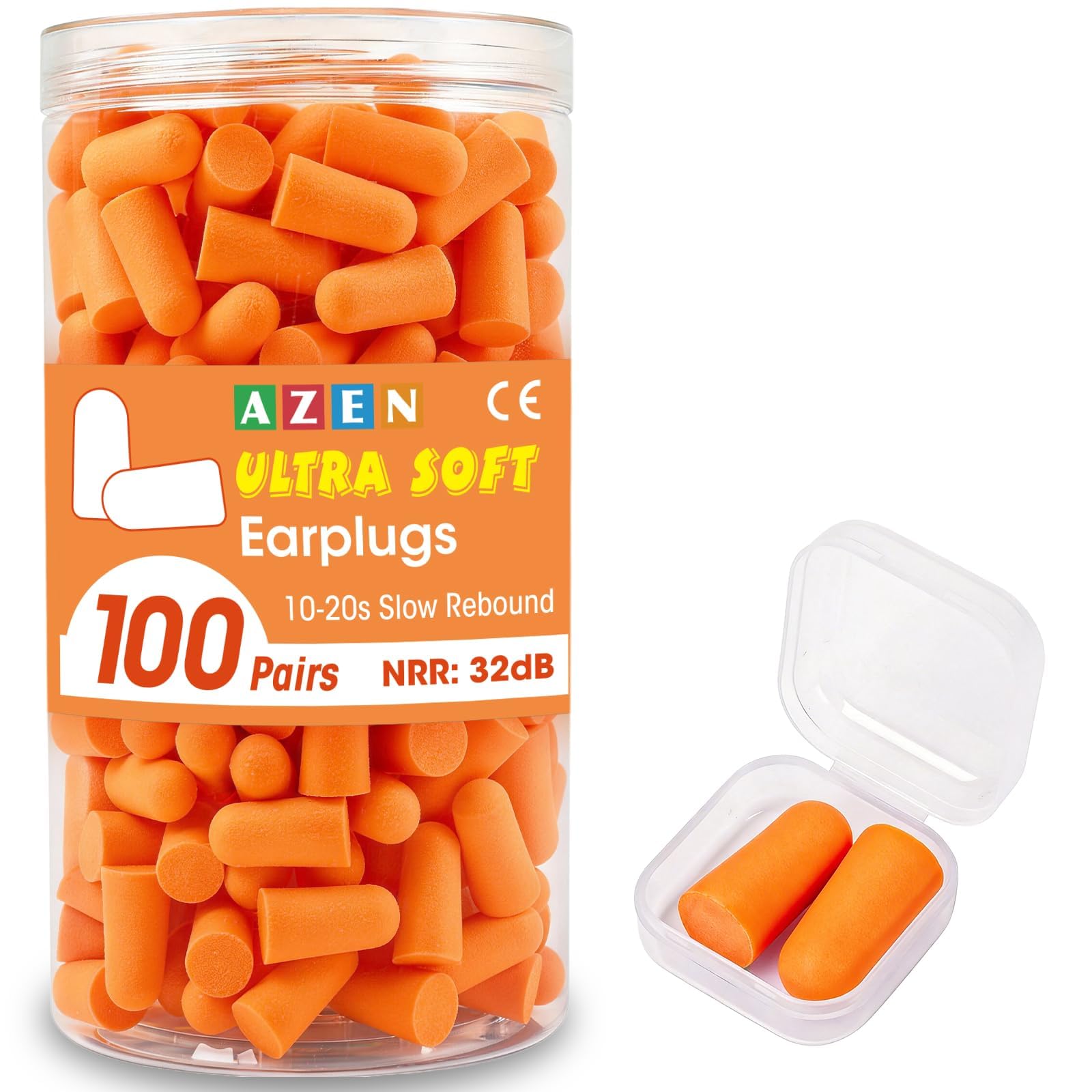 Bulk Earplugs - 100 Pairs NRR 32dB -11