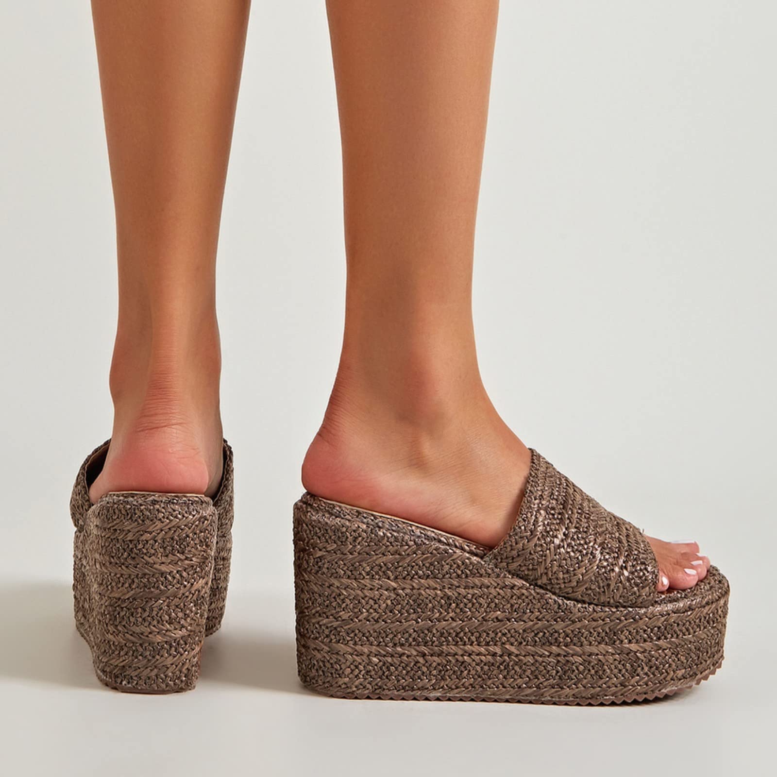 Generico Sandales Et Mules Pour Femmes Confortables LéGèRes AntidéRapantes Semelle Souple Respirantes Chaussures Femme éTé Mode Mules Support Pieds Larges Ville Plage