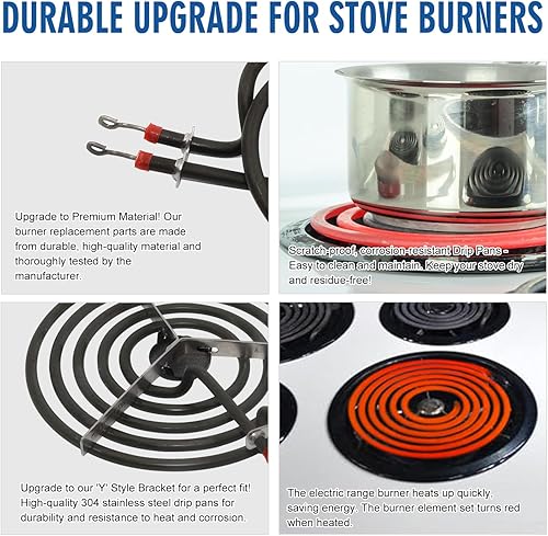 Vista 6 de 316048414 (6 pulgadas) 316048413 (8 pulgadas), quemador eléctrico MP15YA (6 pulgadas) MP21YA (8 pulgadas), quemador superior, apto para Frigi-daire