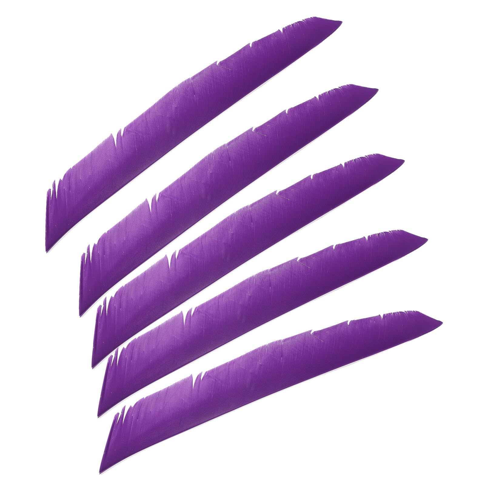 PATIKIL Plumes de flèche, Lot de 50 Plumes de Dinde de 11 Pouces pour Flèches d'Archery à Ailettes de Flèche Droite en Forme de Bouclier pour Le Tir sur Cible DIY, Violet