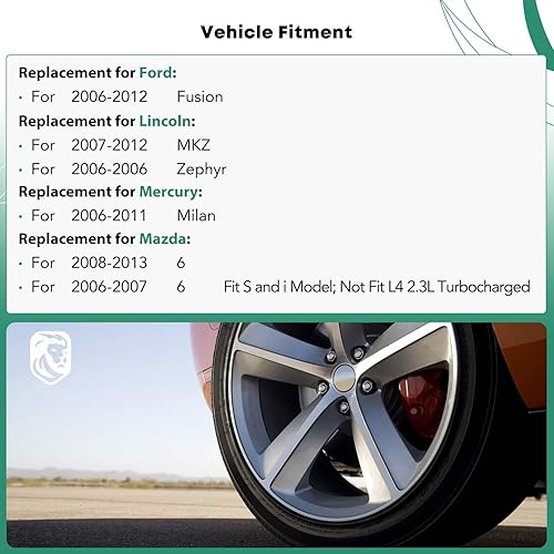 Miniatura 2 de Reemplazo de la pinza de freno de disco del lado del pasajero delantero para Ford Fusion Mazda 6 Lincoln MKZ Zephyr Mercury Milan